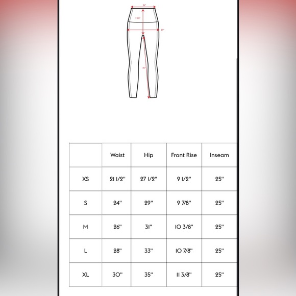 Left On Friday Super Moves Tight Super High Rise 7/8 Length Stormy Size Large - Picture 7 of 7